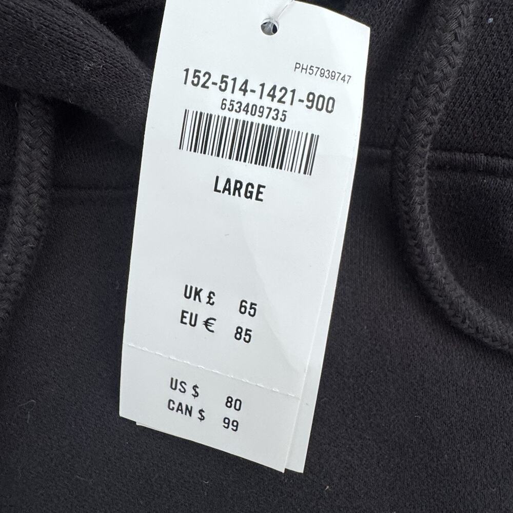 New Abercrombie & Fitch Soft A&F Max Essentials Black Hoodie Sweatshirt L - Picture 3 of 5